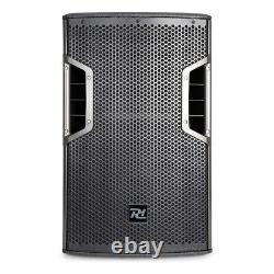 Pair of PD612A 12 Active PA Speakers Bi-Amplified with Crossover, Bags 400W