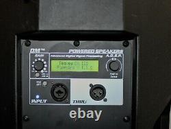 Pair of Peavey DM115 Dark Matter Pro PA / DJ 2 way Active Powered Speakers -USED
