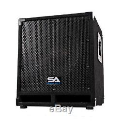 Pair of Powered 12 Pro Audio Subwoofer Cabinets PA / Band / DJ / KJ Subs