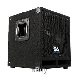Pair of Powered 12 Pro Audio Subwoofer Cabinets PA / Band / DJ / KJ Subs