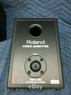 Pair of Roland CM-110 Digital Studio Monitor Powered Bi-amp Speakers