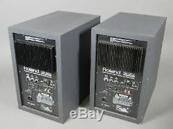 Pair of Roland DS-90A Digital Studio Monitor Powered Bi-amp Speakers