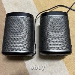 Pair of Sonos Play1 Wireless Smart Speakers Black