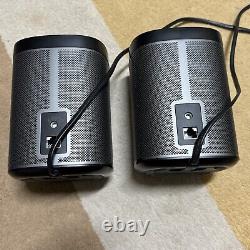 Pair of Sonos Play1 Wireless Smart Speakers Black