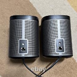 Pair of Sonos Play1 Wireless Smart Speakers Black