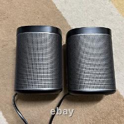 Pair of Sonos Play1 Wireless Smart Speakers Black