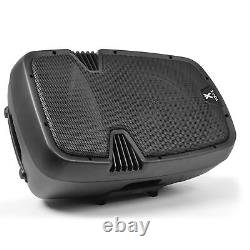 Pair of Vonyx SPJ1200ABT 12 Active Powered Speakers with Bluetooth & Bags 1200W