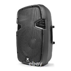 Pair of Vonyx SPJ-1200A 12 Active Powered PA Speakers with Bags 1200W