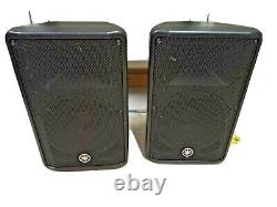 Pair of Yamaha DBR12 12 Inch Powered PA Speakers In Flight Case