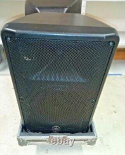 Pair of Yamaha DBR12 12 Inch Powered PA Speakers In Flight Case