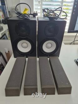 Pair of Yamaha HS7 Active Studio Monitors With power cables & Isolation Pads