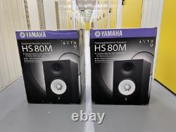 Pair of Yamaha HS80M Active Monitors Powered With Boxes