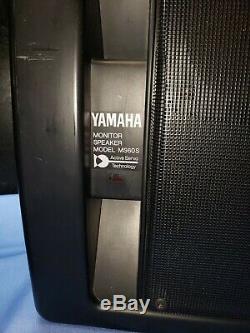 Pair of Yamaha MS60S 60 Watts Each Powered Monitor