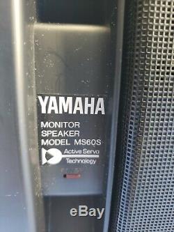 Pair of Yamaha MS60S 60 Watts Each Powered Monitor