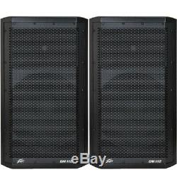 Peavey Dark Matter DM 112 660W 12 Two Way Powered Speaker (Pair) AUDIO SET