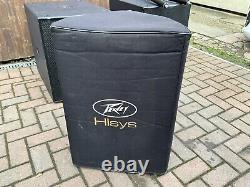 Peavey Hisys H15 Speakers (PAIR) 1200w active / powered Full Range WITH COVERS