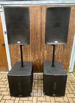 Peavey Hisys H18 Subs (PAIR) 1000w active / powered bass bins WITH COVERS