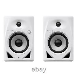 Pioneer DJ DM-50D 5-Inch Active Powered Studio Monitor Speaker (Pair), White