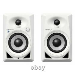 Pioneer DM-40BT Bluetooth AptX Active DJ Monitor Speakers White Powered PAIR