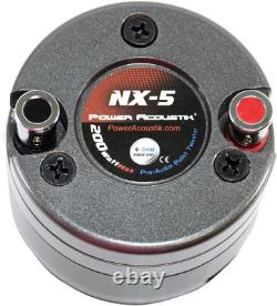 Power Acoustik PA-NX-5 1 4-Ohm Wired Horn Super Tweeter Black 1 Pair