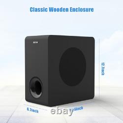 Powered 6.5'' Home Audio Subwoofer, Deep Bass Response Subwoofers in Compact