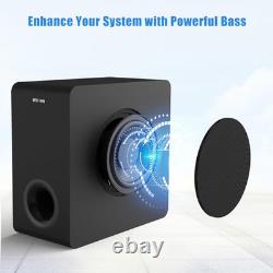 Powered 6.5'' Home Audio Subwoofer, Deep Bass Response Subwoofers in Compact
