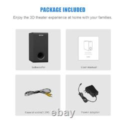 Powered 6.5'' Home Audio Subwoofer, Deep Bass Response Subwoofers in Compact
