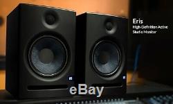 Presonus Eris 8 Studio Monitor Powered Speakers PAIR FREE U. S. Shipping Eris E8