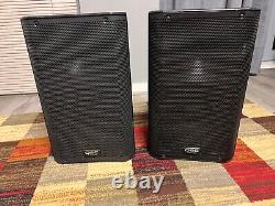 QSC K10 Powered Speakers (Pair) 1k Stands, van damme cables 1 bag EV RCF