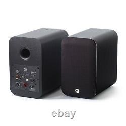 Q Acoustic M20 Active Powered Speakers HD Wireless Bluetooth Satin Black DECO