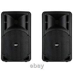RCF ART 312A MK4 Active Powered PA Speakers PAIR opened box