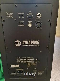 RCF AYRA PRO6 Active Powered Studio / DJ Monitors (pair) with xlr leads
