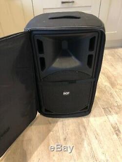 RCF Art 312A Series 480w Powered Speakers (Pair) with soft cases in black