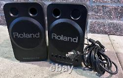 ROLAND MA-8BK Stereo Micro Monitor Speakers Active Powered Studio Pair