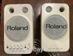 ROLAND MA-8 Stereo Micro Monitor Speakers Active Powered Studio Pair