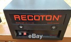 Rare Excellent Pair Recoton W100 Powered 30W Schotz Active Loudspeakers Complete