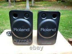Rare New ROLAND MA-8 Stereo Micro Monitor Speakers Active Powered Studio Pair