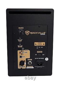 RockvilIe APM6W 6.5 2-Way 350W Active/Powered USB Studio Monitor Speakers Pair