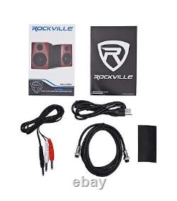 RockvilIe APM6W 6.5 2-Way 350W Active/Powered USB Studio Monitor Speakers Pair