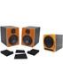 Rockville (2) APM6C 6.5 Powered Studio Monitors+Active 10 Subwoofer+Foam Pads