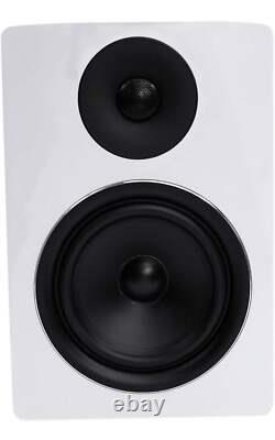 Rockville (2) APM6W 6.5 Powered Studio Monitors+Active 10 Subwoofer+Stands+Pad