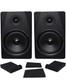 Rockville 2 DPM5B Dual Powered 5.25 300w Active Recording Studio Monitors+Pads
