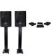 Rockville (2) DPM5B Powered 5.25 300w Active Studio Monitors+Stands+Pads