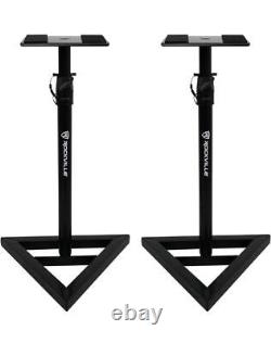 Rockville (2) DPM5C Dual Powered 5.25 300w Active Studio Monitors+Stands+Pads