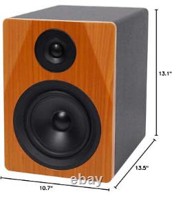 Rockville (2) DPM5C Dual Powered 5.25 300w Active Studio Monitors+Stands+Pads