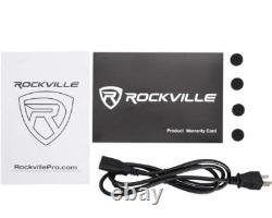 Rockville 2 DPM6W Dual Powered 6.5 420 Watt Active Studio Monitors+Stands+Pads