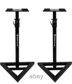 Rockville 2 DPM6W Dual Powered 6.5 420 Watt Active Studio Monitors+Stands+Pads