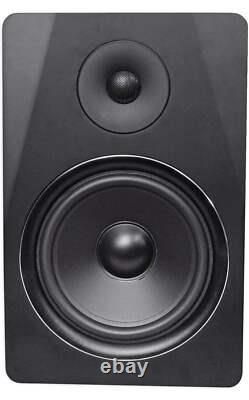 Rockville (2) DPM8B Dual Powered 8 600 Watt Active Studio Monitors+Stands+Pads