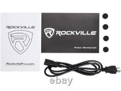 Rockville (2) DPM8B Dual Powered 8 600w Active Recording Studio Monitors+Pads