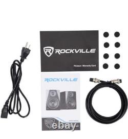 Rockville 5.25 2-Way 250W Active/Powered USB Studio Monitor Speakers Pair APM5
